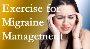 Moriarty Chiropractic incorporates exercise into the chiropractic treatment plan for migraine relief.