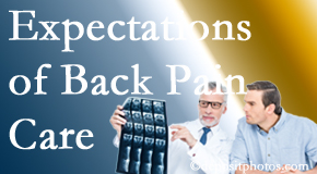 The pain relief expectations of Nashua back pain patients influence their satisfaction with chiropractic care. What is realistic?