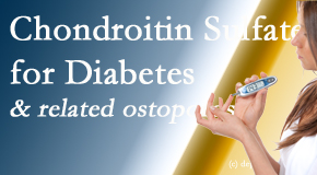 Moriarty Chiropractic shares new info on the benefits of chondroitin sulfate for diabetes management of its inflammatory and osteoporotic aspects.