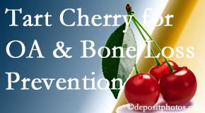 Moriarty Chiropractic shares that tart cherries may improve bone health and prevent osteoarthritis.