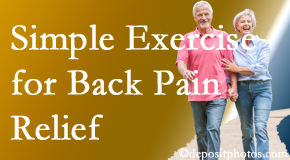 Moriarty Chiropractic suggests simple exercise as part of the Nashua chiropractic back pain relief plan.