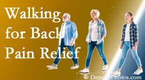 Moriarty Chiropractic often recommends walking for Nashua back pain sufferers.