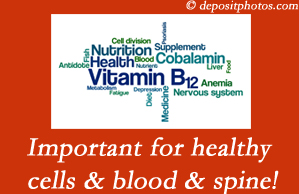 Nashua chiropractic care may include checking the level of vitamin B12 since it may influence back pain relief.