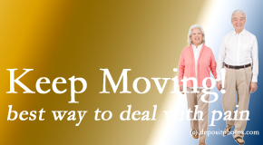 Moriarty Chiropractic urges exercise for its anti-aging affects as well as its positive pain-coping effects.