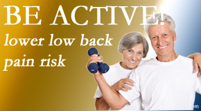 Moriarty Chiropractic shares the relationship between physical activity level and back pain and the benefit of being physically active. 