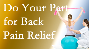 Moriarty Chiropractic calls on back pain sufferers to participate in their own back pain relief recovery. 