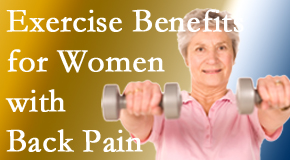 Moriarty Chiropractic shares recent research about how beneficial exercise is, especially for older women with back pain. 
