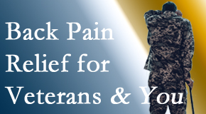 Moriarty Chiropractic treats veterans with back pain and PTSD and stress.
