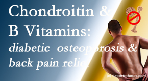 Moriarty Chiropractic offers nutritional advice for back pain relief that includes chondroitin sulfate and B vitamins.