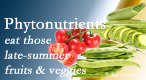 Moriarty Chiropractic shares research on the benefits of phytonutrient-filled fruits and vegetables. 