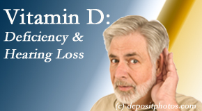 Moriarty Chiropractic presents recent research about low vitamin D levels and hearing loss.