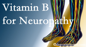 Moriarty Chiropractic values the benefits of nutrition, especially vitamin B, for neuropathy pain along with spinal manipulation.