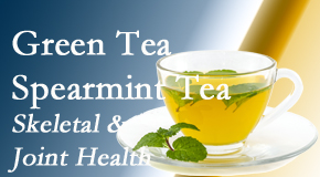 Moriarty Chiropractic presents the benefits of green tea on skeletal health, a bonus for our Nashua chiropractic patients.