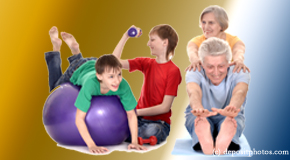 Nashua exercise image of young and older people as part of chiropractic plan