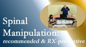 Moriarty Chiropractic delivers recommended spinal manipulation which may help reduce the need for benzodiazepines.