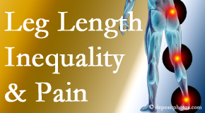 Moriarty Chiropractic tests for leg length inequality as it is related to back, hip and knee pain issues.