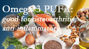 Moriarty Chiropractic treats pain – back pain, neck pain, extremity pain – often linked to the degenerative processes associated with osteoarthritis for which fatty oils – omega 3 PUFAs – help. 