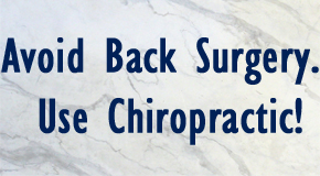 image of chiropractic alternative to back surgery