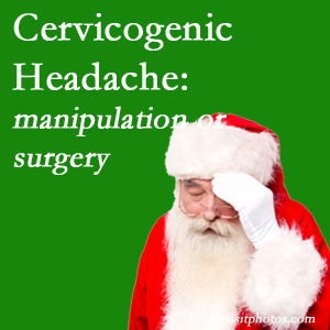 The Nashua chiropractic manipulation and mobilization show benefit for relieving cervicogenic headache as an option to surgery for its relief.
