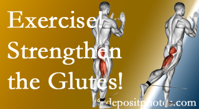 Nashua chiropractic care at Moriarty Chiropractic incorporates exercise to strengthen glutes.