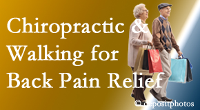 Moriarty Chiropractic encourages walking for back pain relief along with chiropractic treatment to maximize distance walked.