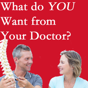 Nashua chiropractic at Moriarty Chiropractic includes examination, diagnosis, treatment, and listening!