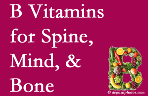 Nashua bone, spine and mind benefit from B vitamin intake and exercise.