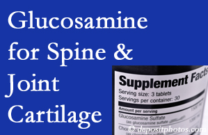 Nashua chiropractic nutritional support urges glucosamine for joint and spine cartilage health and potential regeneration. 