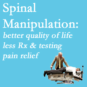 The Nashua chiropractic care provides spinal manipulation which research is describing as beneficial for pain relief, better quality of life, and reduced risk of prescription medication use and excess testing.