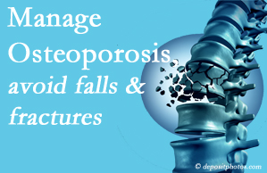 Moriarty Chiropractic presents information on the benefit of managing osteoporosis to avoid falls and fractures as well tips on how to do that.