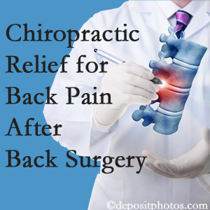 Moriarty Chiropractic offers back pain relief to patients who have already undergone back surgery and still have pain.