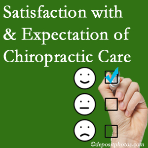 Nashua chiropractic care provides patient satisfaction and meets patient expectations of pain relief.