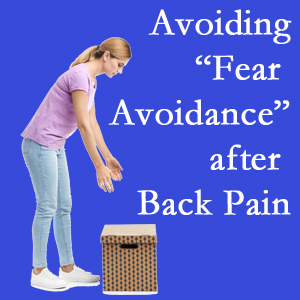 Nashua chiropractic care encourages back pain patients to not give into the urge to avoid normal spine motion once they are through their pain.