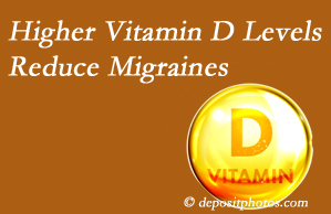 Moriarty Chiropractic shares a new report that higher Vitamin D levels may reduce migraine headache incidence.