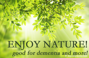 Moriarty Chiropractic encourages our chiropractic patients to enjoy some time in nature! Interacting with nature is good for young and old alike, inspires independence, pleasure, and for dementia sufferers quite possibly even memory-triggering.